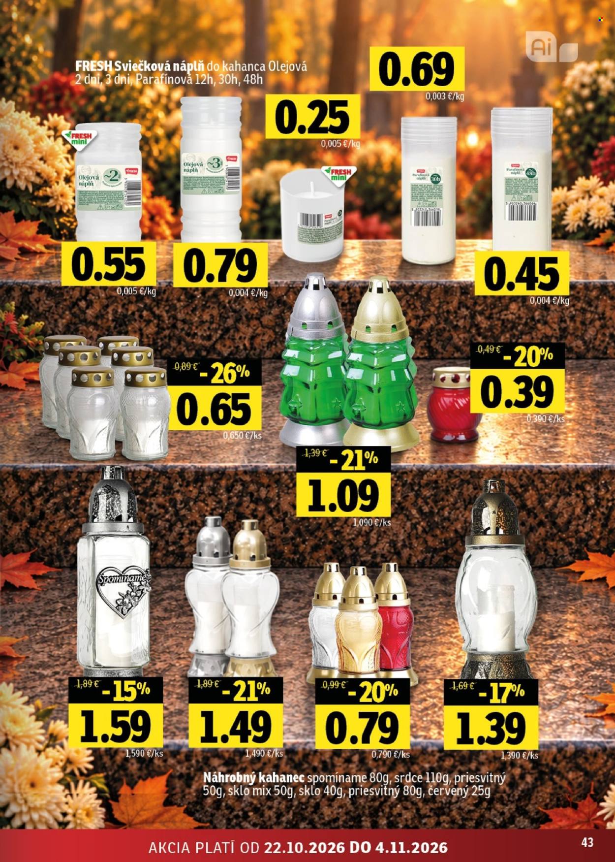 Leták FRESH - 22.10.2026 - 4.11.2026. Strana 43
