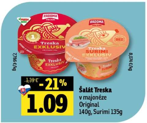 Šalát Treska v majonéze