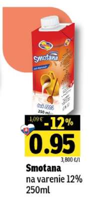 Smotana na varenie 12% 250ml