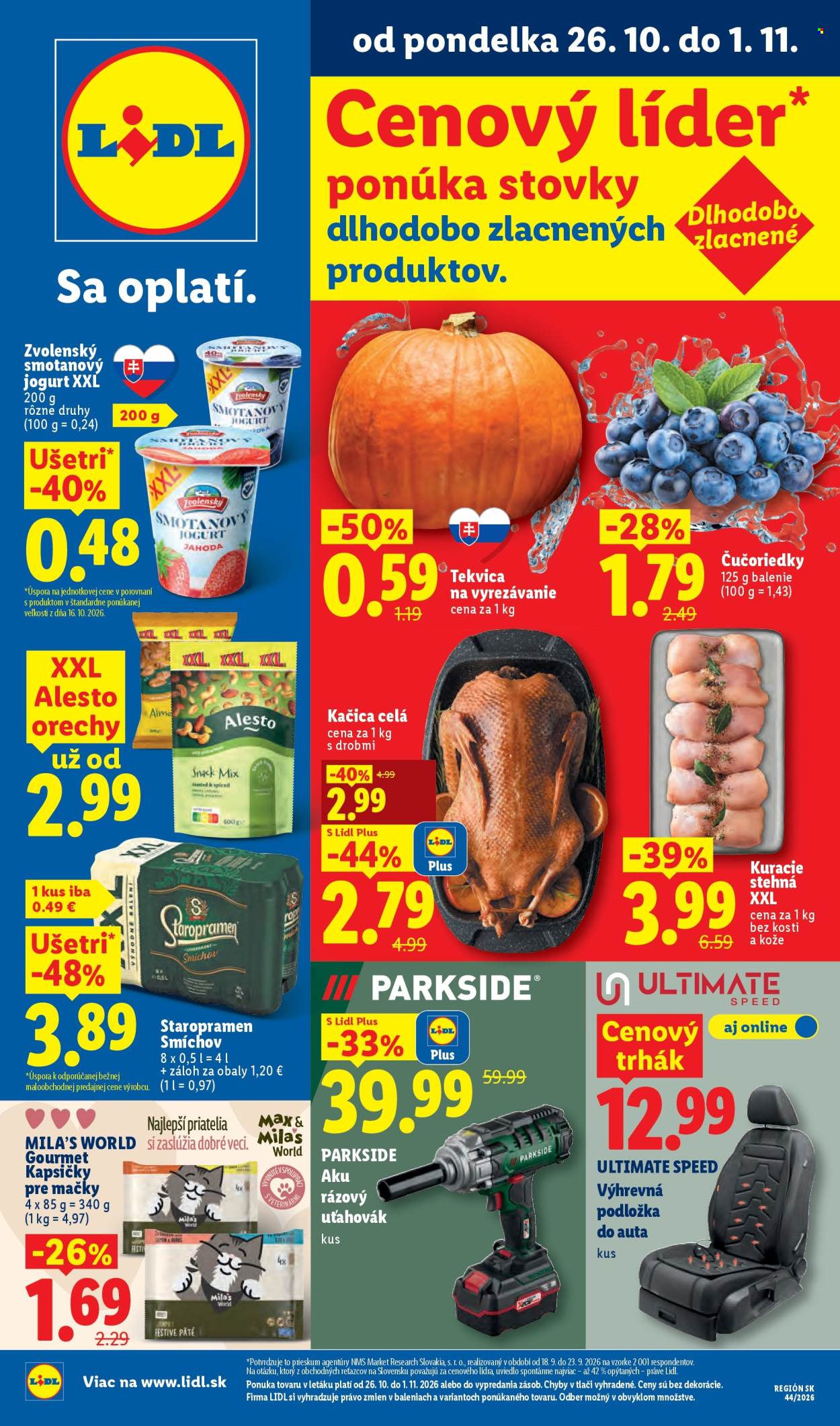 Leták Lidl - 26.10.2026 - 1.11.2026. Strana 1