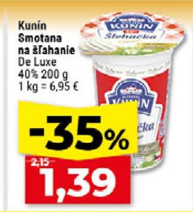 KUNÍN SMOTANA NA ŠĽAHANIE DE LUXE