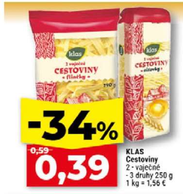 KLAS Cestoviny