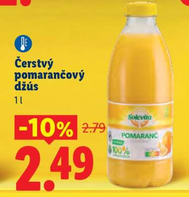 Čerstvý pomarančový džús