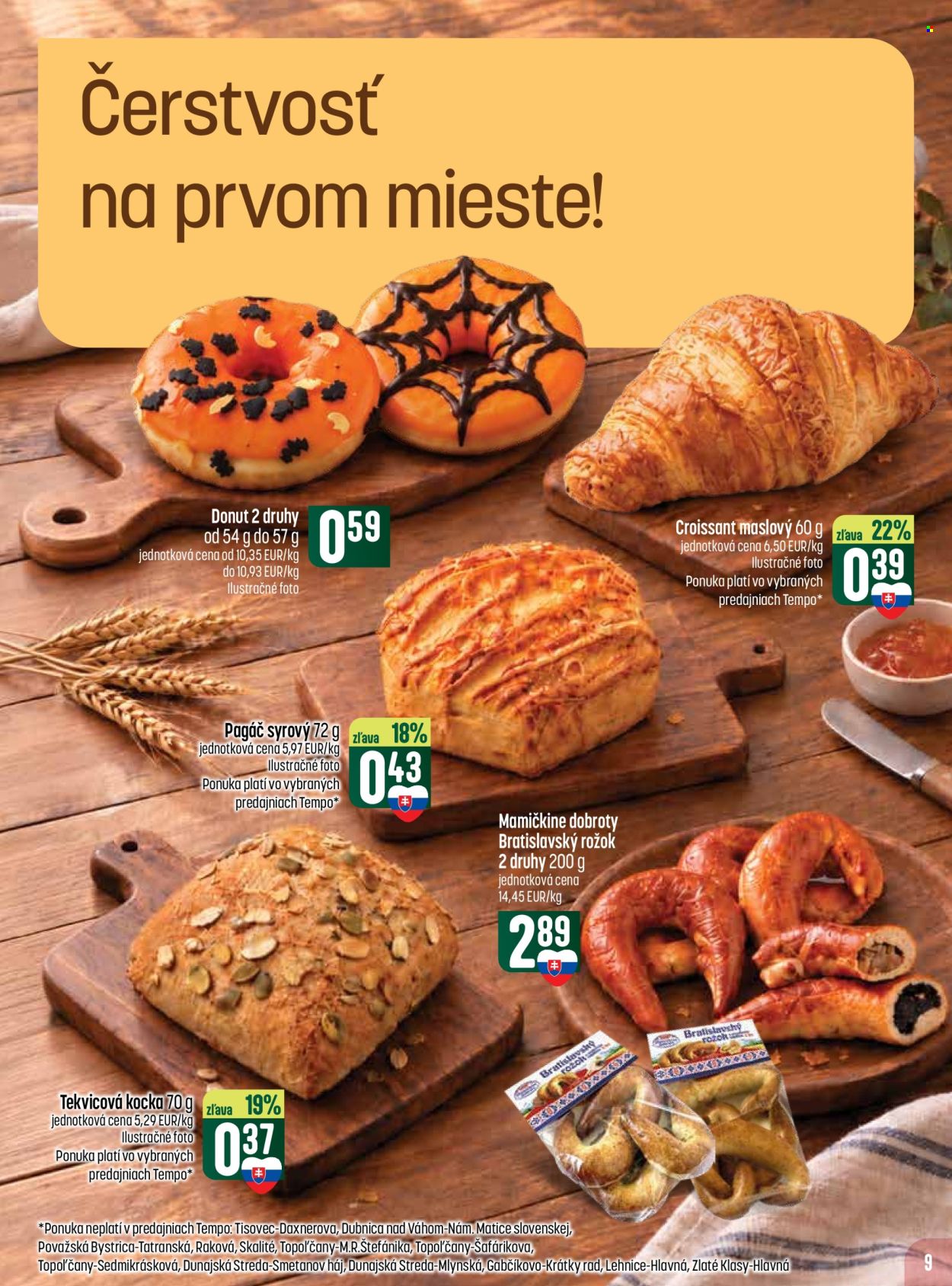 Leták COOP Jednota - 29.10.2026 - 4.11.2026. Strana 9