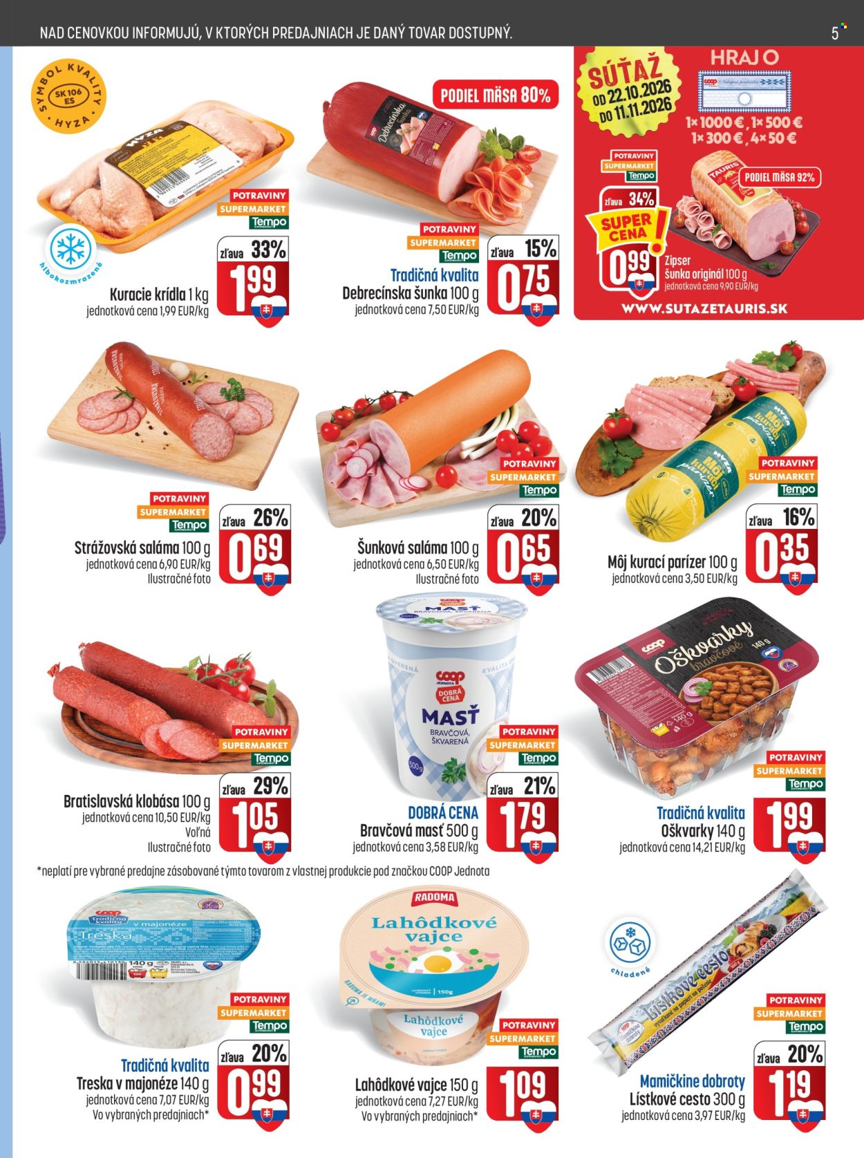 Leták COOP Jednota - 29.10.2026 - 4.11.2026. Strana 5
