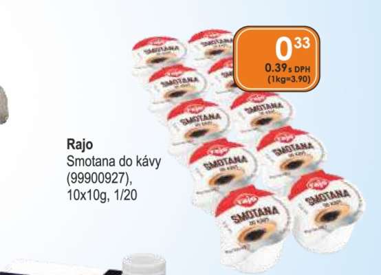 Rajo smotana do kávy