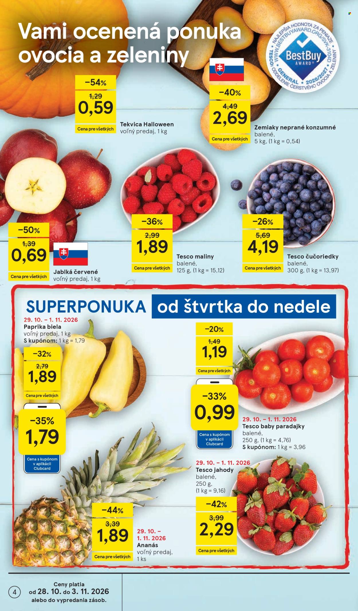 Leták TESCO - 28.10.2026 - 3.11.2026. Strana 4