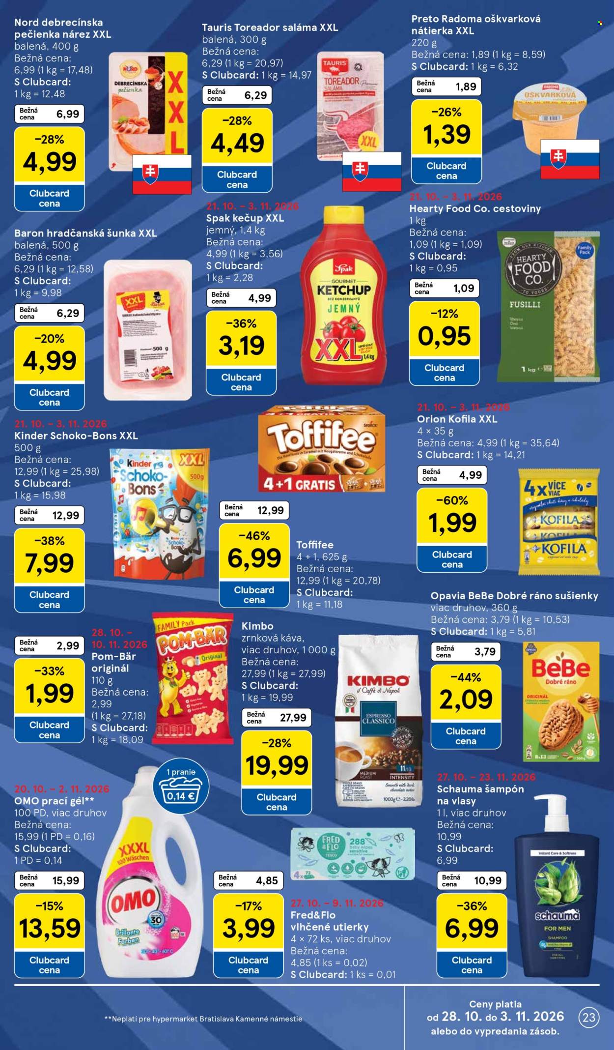 Leták TESCO - 28.10.2026 - 3.11.2026. Strana 23