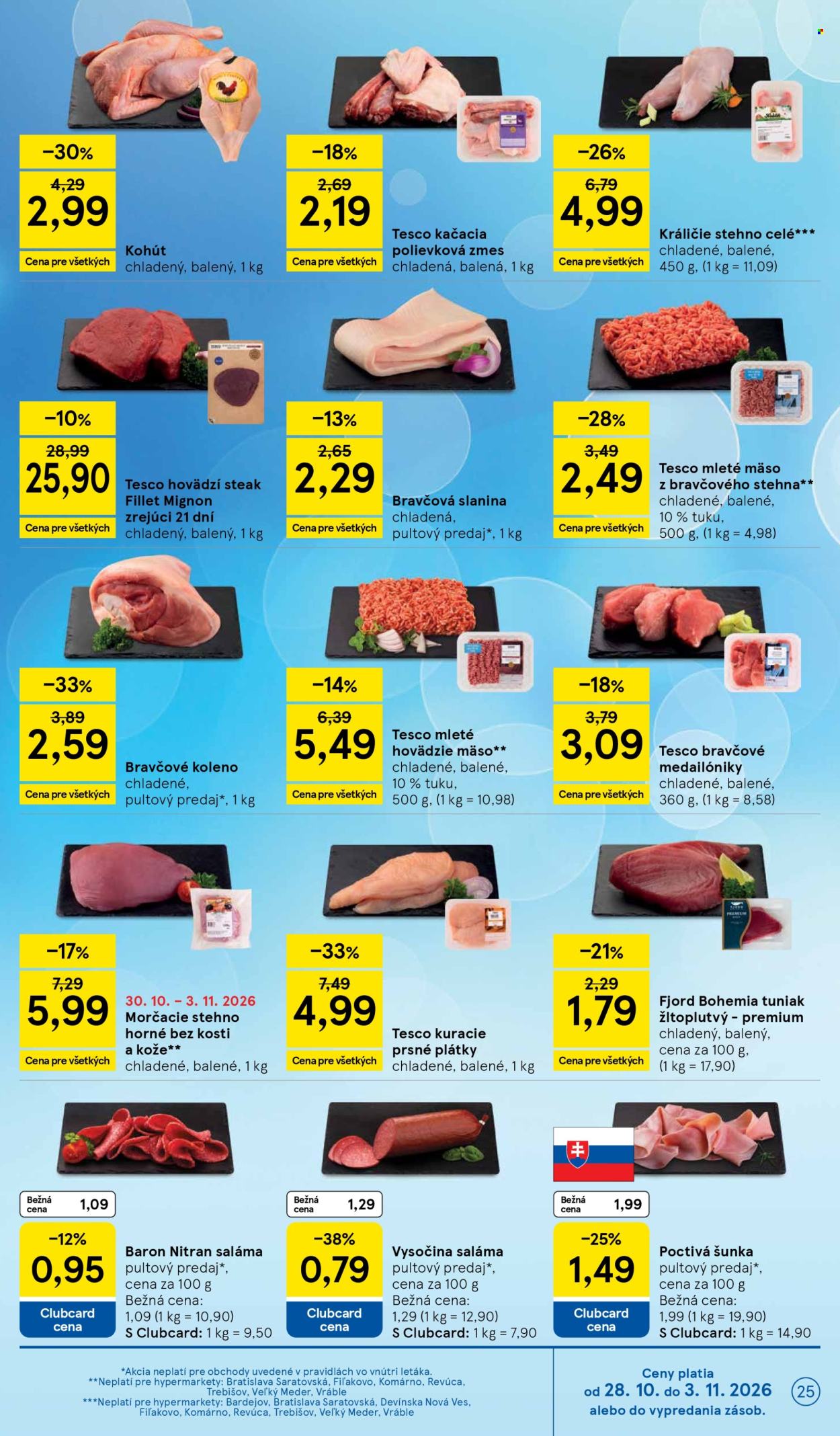 Leták TESCO - 28.10.2026 - 3.11.2026. Strana 25