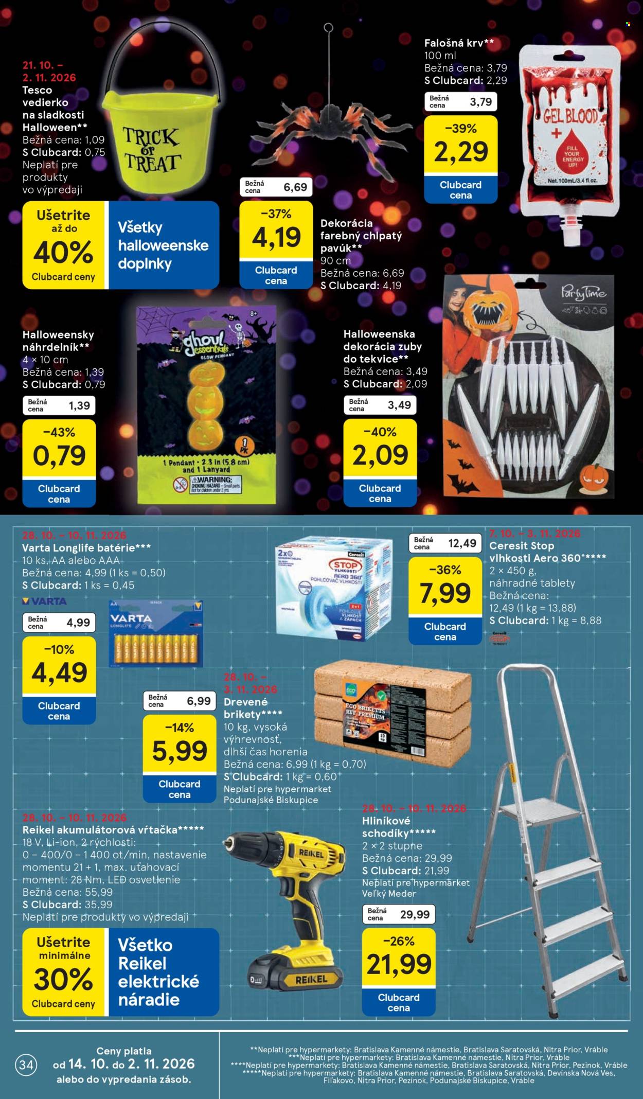 Leták TESCO - 28.10.2026 - 3.11.2026. Strana 34