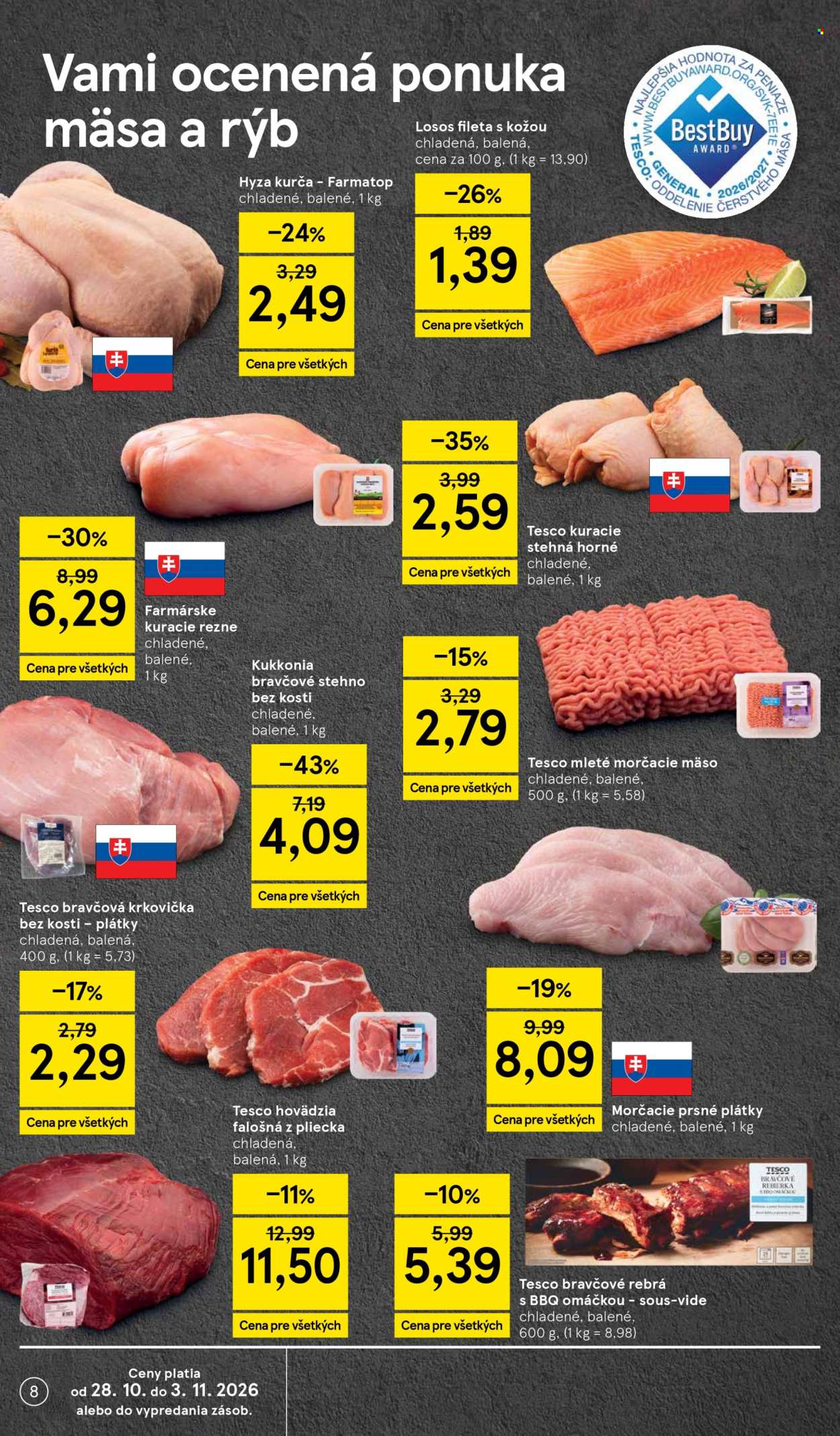 Leták TESCO supermarket - 28.10.2026 - 3.11.2026. Strana 8