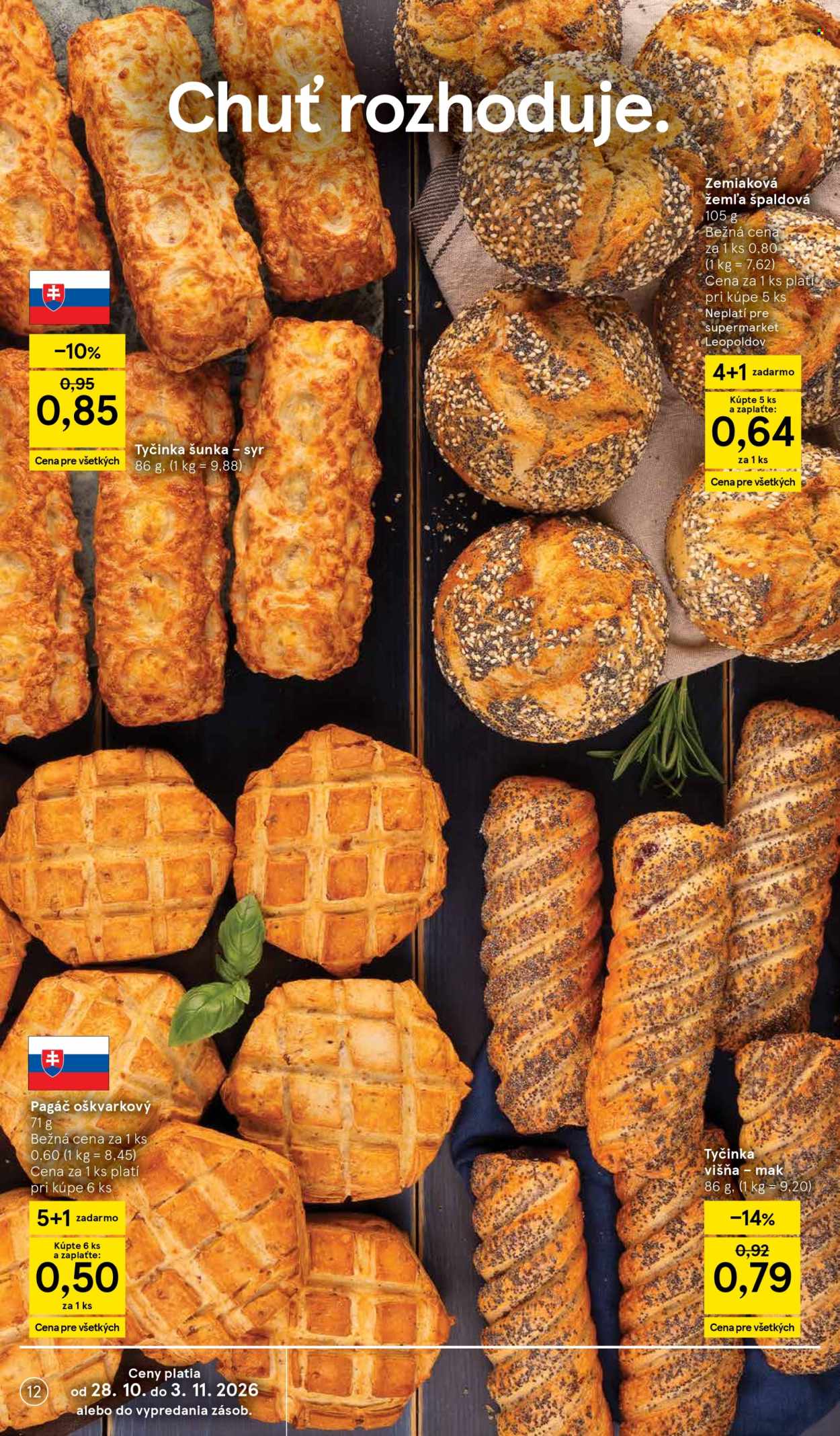Leták TESCO supermarket - 28.10.2026 - 3.11.2026. Strana 12