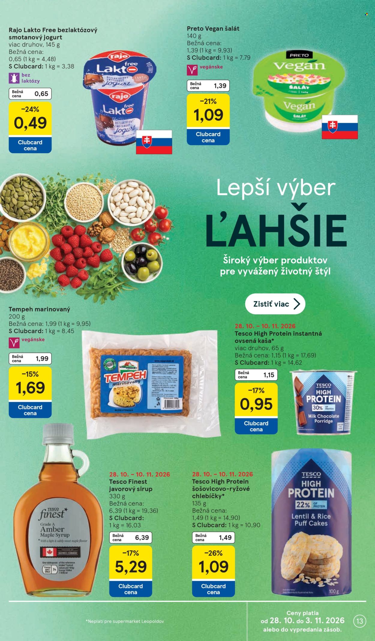 Leták TESCO supermarket - 28.10.2026 - 3.11.2026. Strana 13