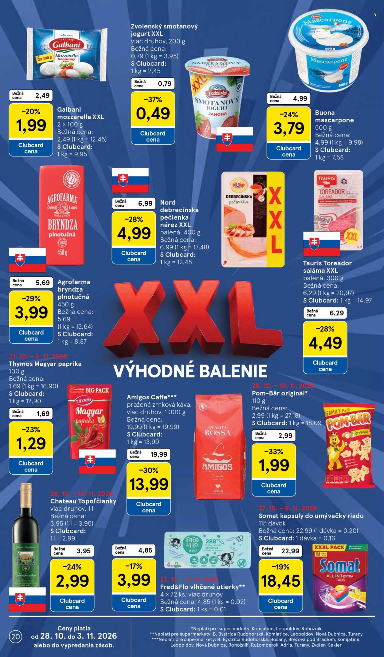 Leták TESCO supermarket - 28.10.2026 - 3.11.2026. Strana 20