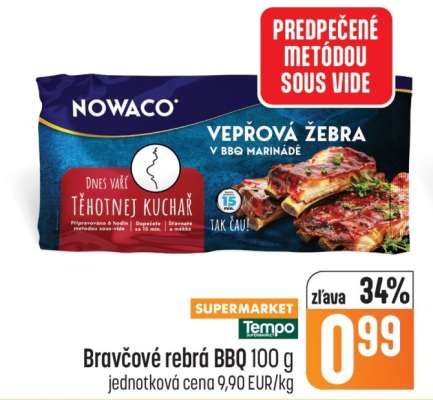Bravčové rebrá BBQ 100 g