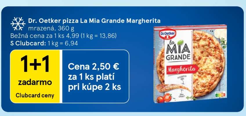 Dr. Oetker pizza La Mia Grande Margherita