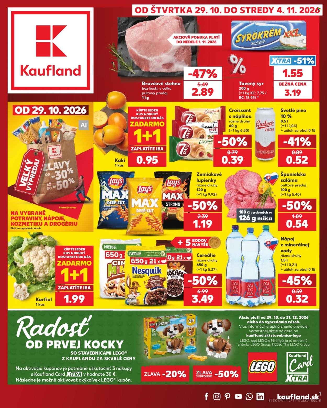 Leták Kaufland - 29.10.2026 - 4.11.2026. Strana 1