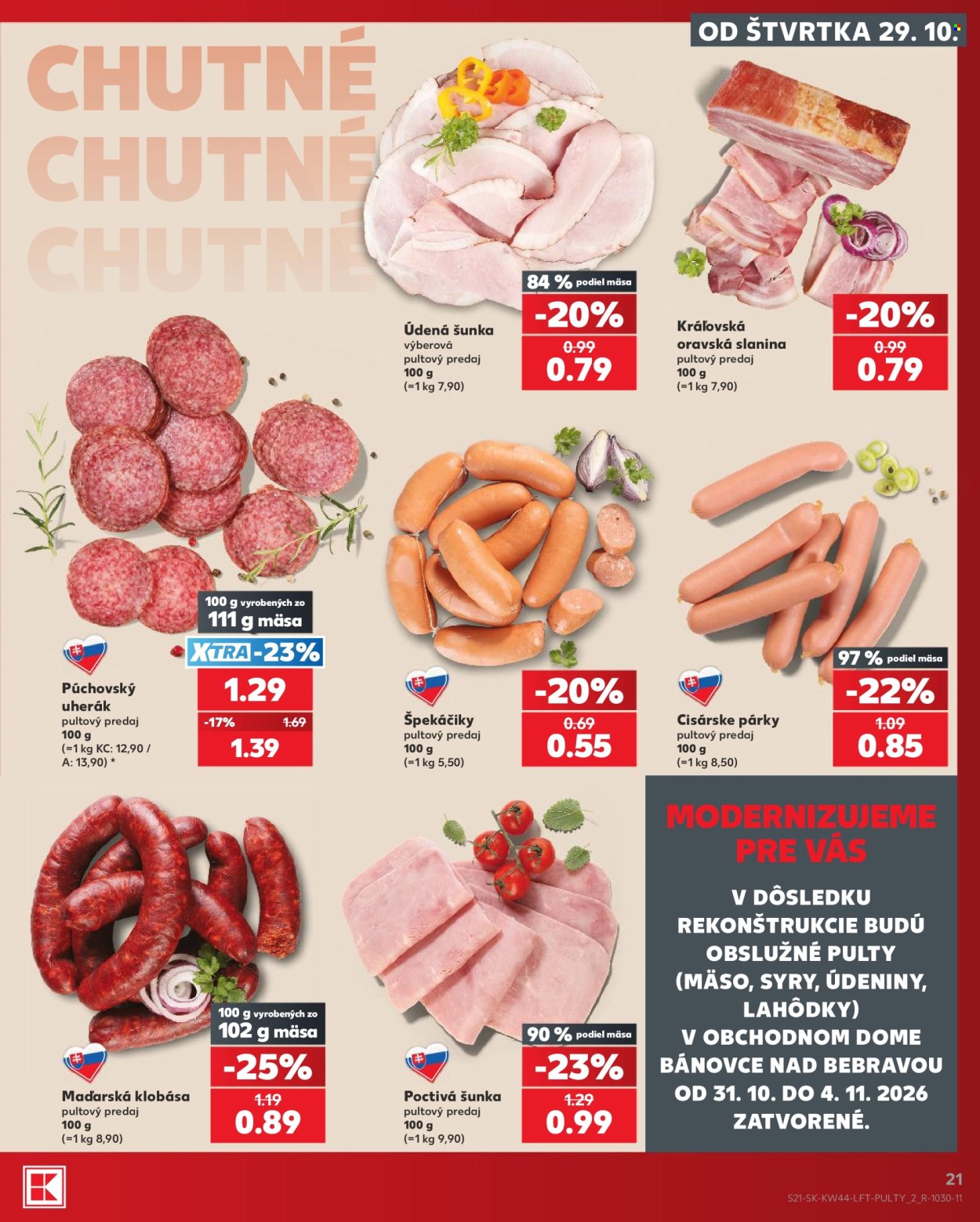 Leták Kaufland - 29.10.2026 - 4.11.2026. Strana 21
