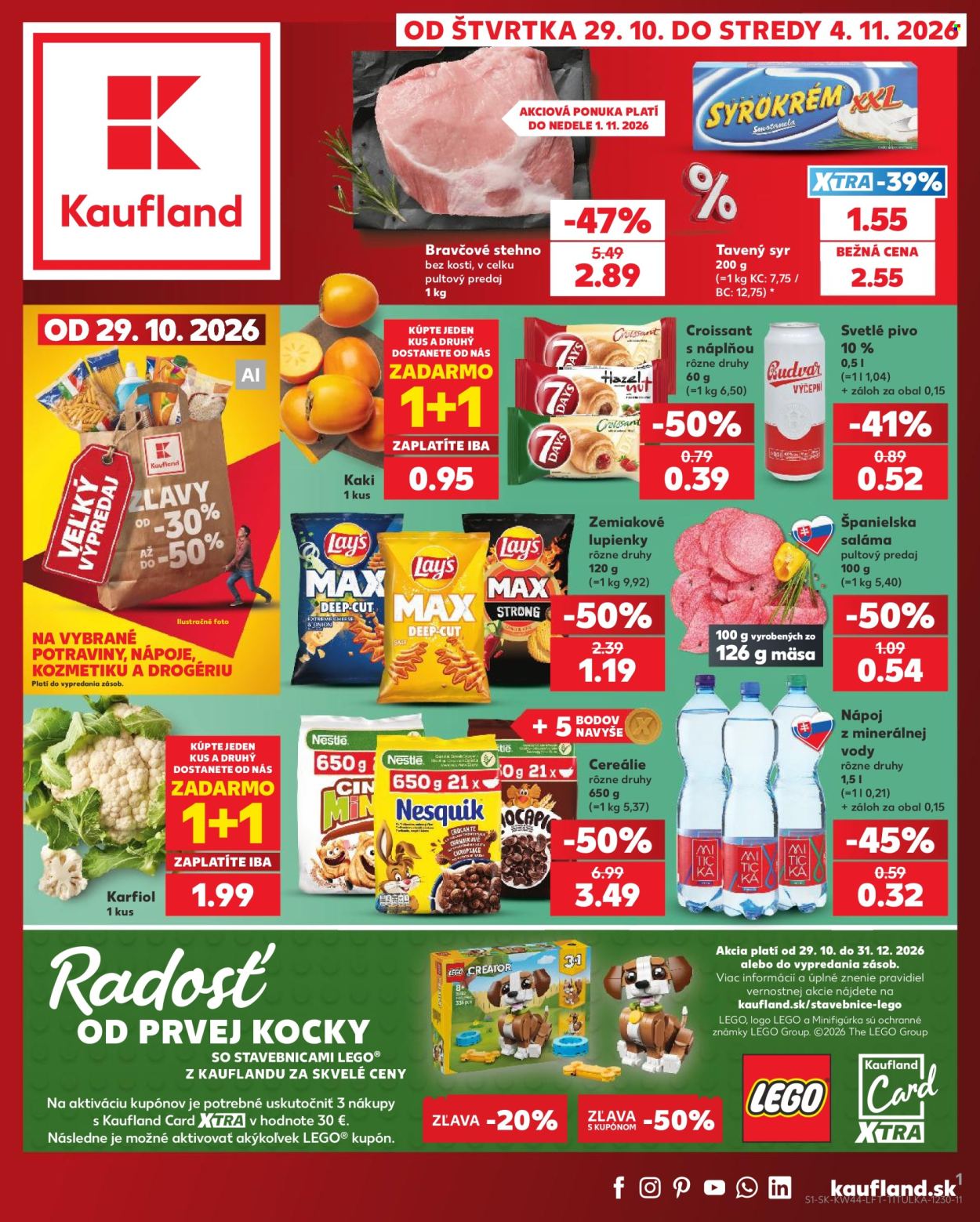 Leták Kaufland - 29.10.2026 - 4.11.2026. Strana 1