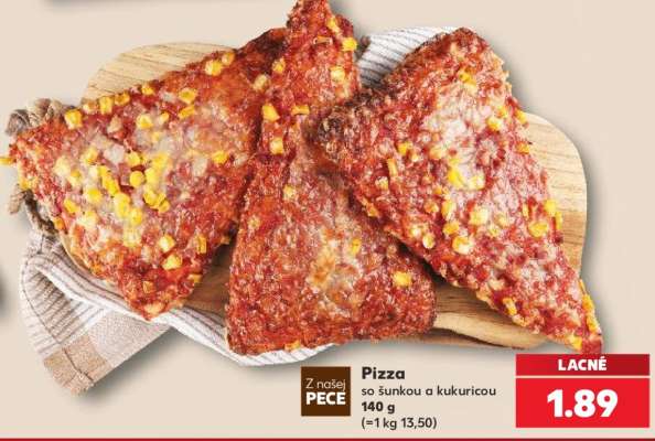 Pizza so šunkou a kukuricou 140 g