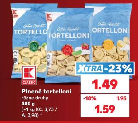 Plnené tortelloni