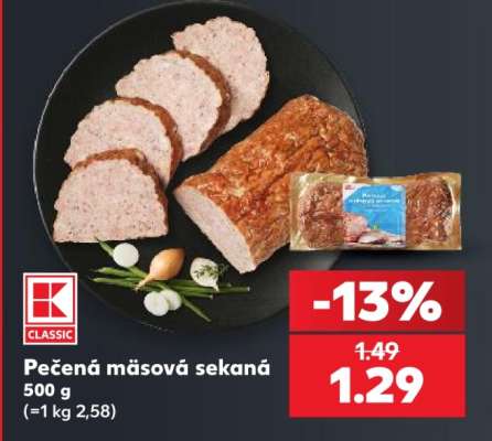 Pečená mäsová sekaná