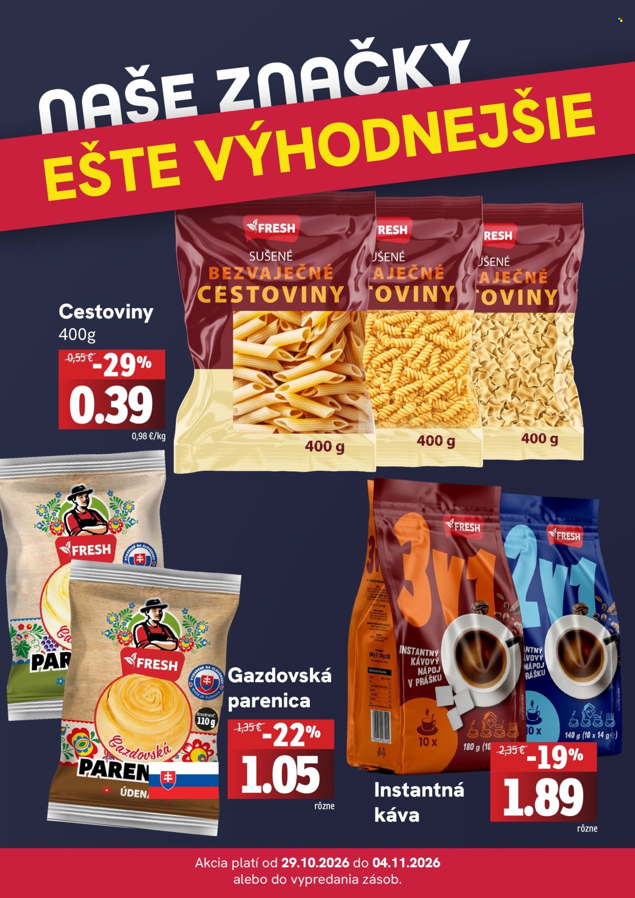 Leták FRESH - 29.10.2026 - 4.11.2026. Strana 4